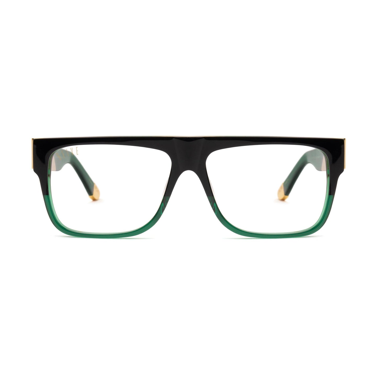 9FIVE 22 Tundra Green Clear Lens Glasses