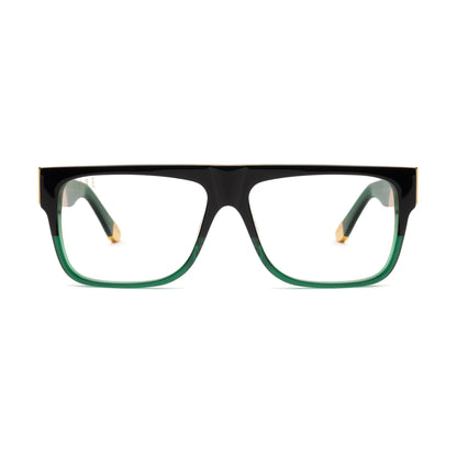 9FIVE 22 Tundra Green Clear Lens Glasses