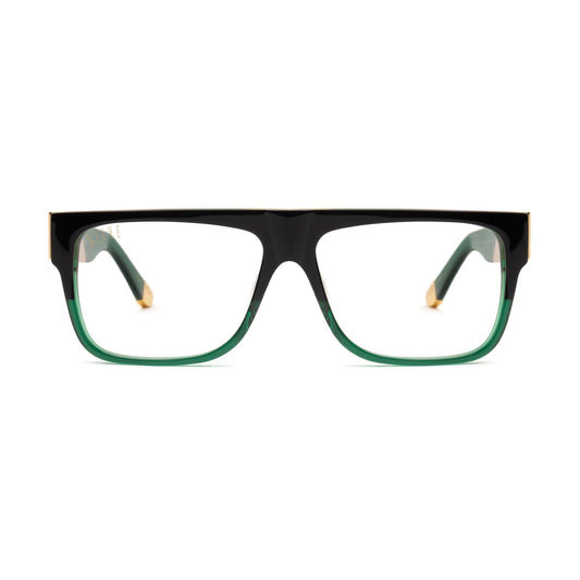 9FIVE 22 Tundra Green Clear Lens Glasses