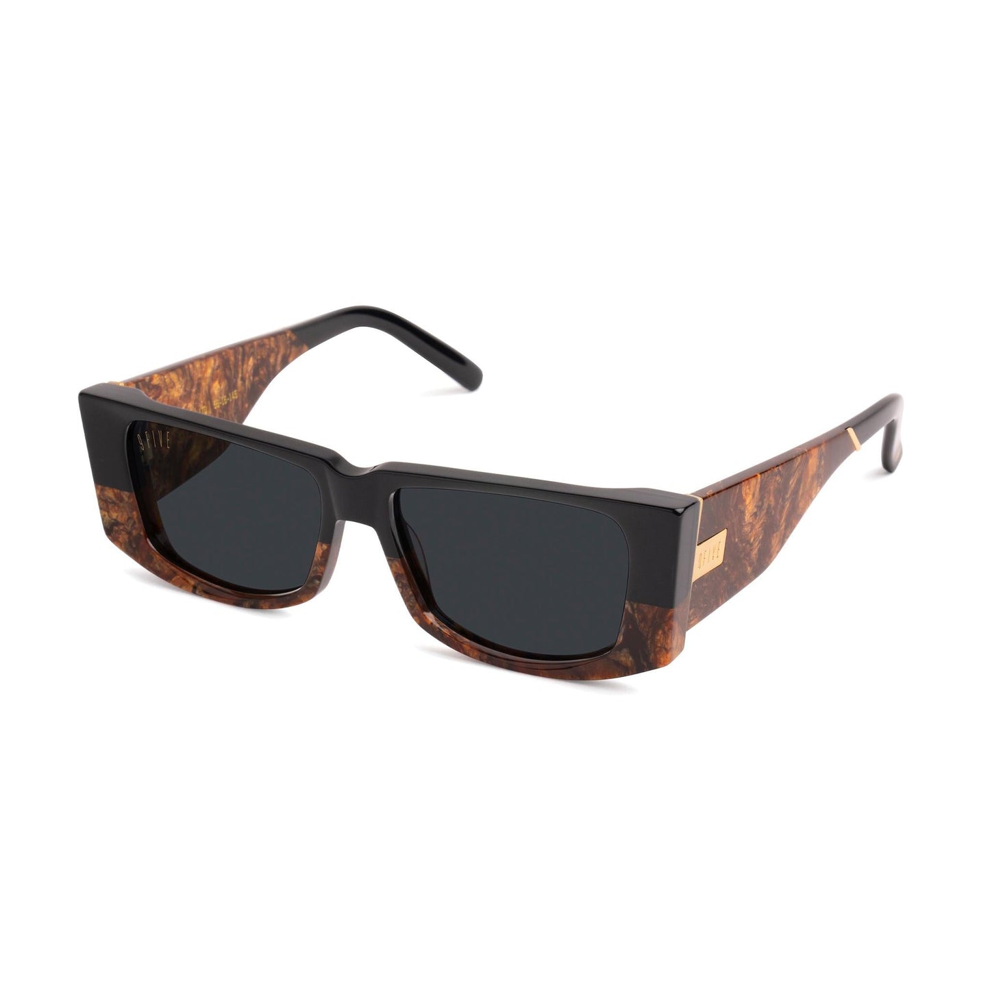 9FIVE Angelo Gold Marble & 24K Gold Sunglasses