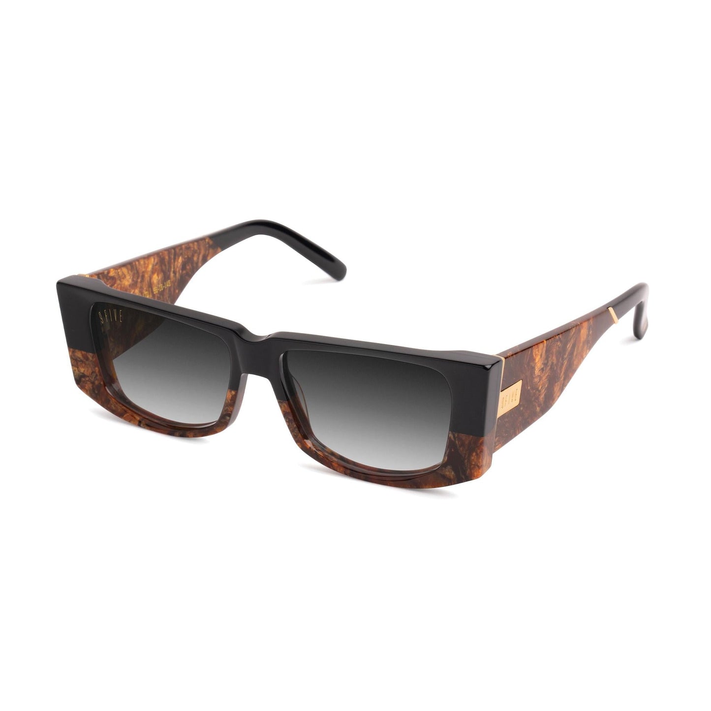 9FIVE Angelo Gold Marble & 24K Gold  - Gradient Sunglasses