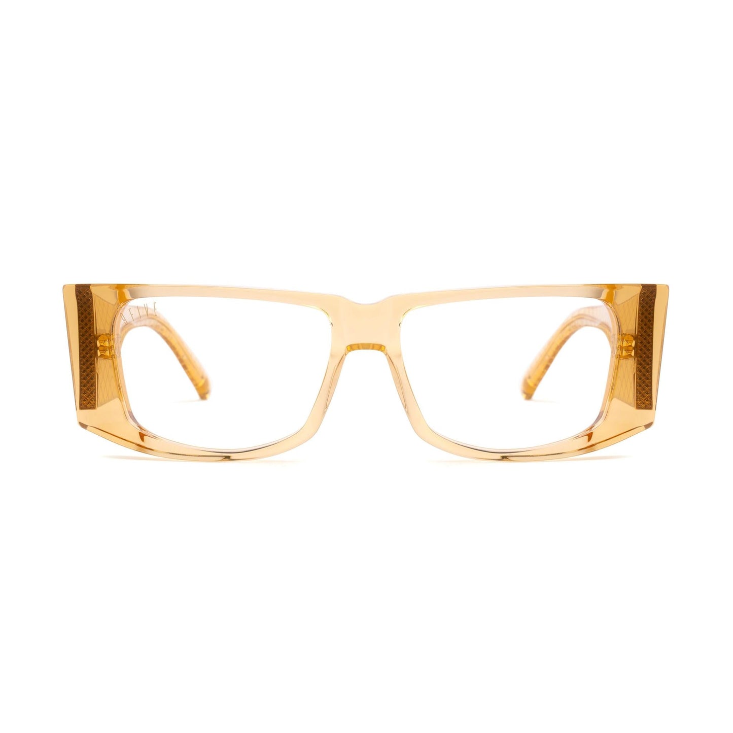 9FIVE Angelo Gold Snake Clear Lens Glasses
