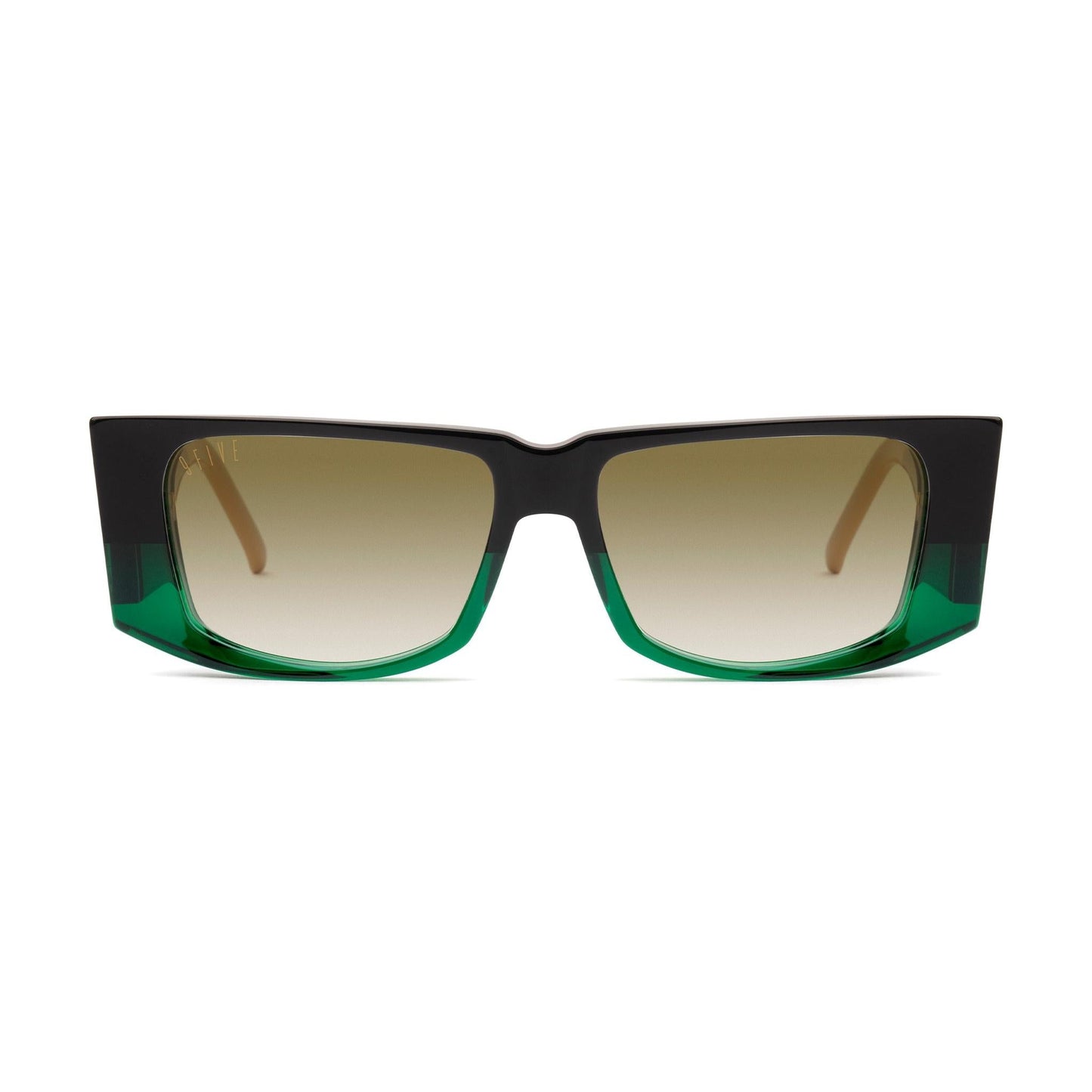 9FIVE Angelo Tundra Green - Sepia Gradient Sunglasses