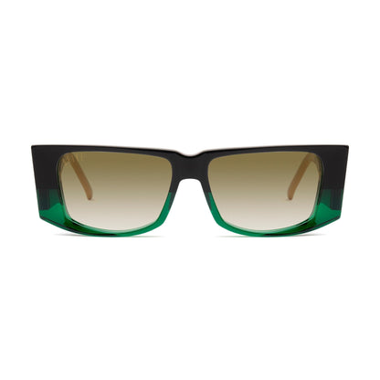 9FIVE Angelo Tundra Green - Sepia Gradient Sunglasses