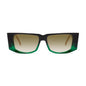 9FIVE Angelo Tundra Green - Sepia Gradient Sunglasses