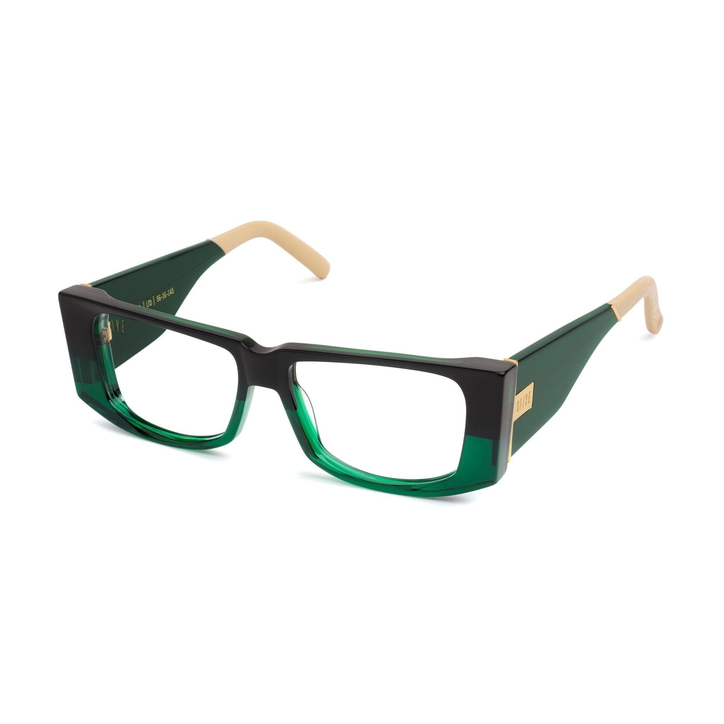 9FIVE Angelo Tundra Green Clear Lens Glasses