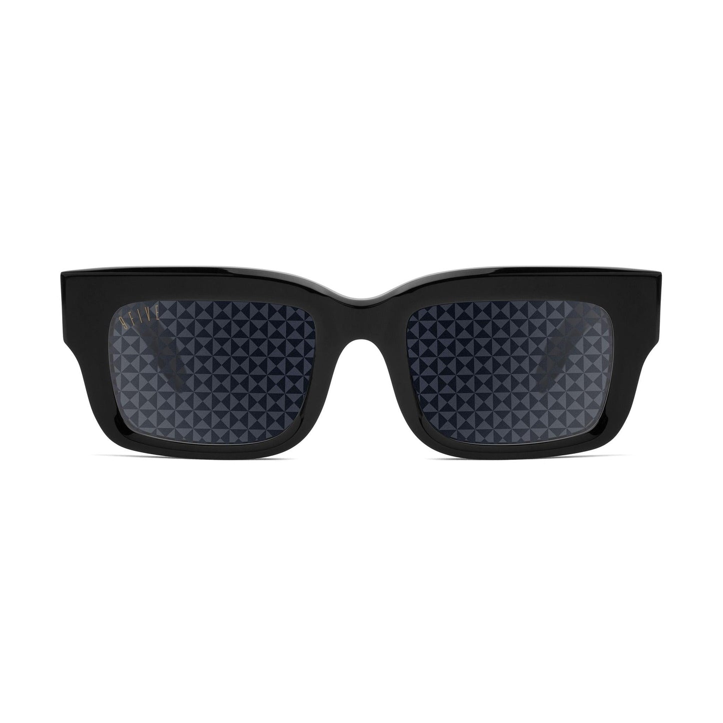 9FIVE Apex Black & 24K Gold - Reflective Diamond Sunglasses