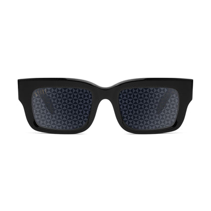 9FIVE Apex Black & 24K Gold - Reflective Diamond Sunglasses
