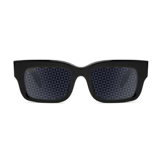 9FIVE Apex Black & 24K Gold - Reflective Diamond Sunglasses