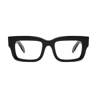 9FIVE Apex Black & 24K Gold Clear Lens Glasses