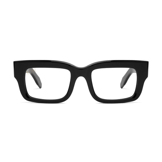 9FIVE Apex Black & 24K Gold Clear Lens Glasses
