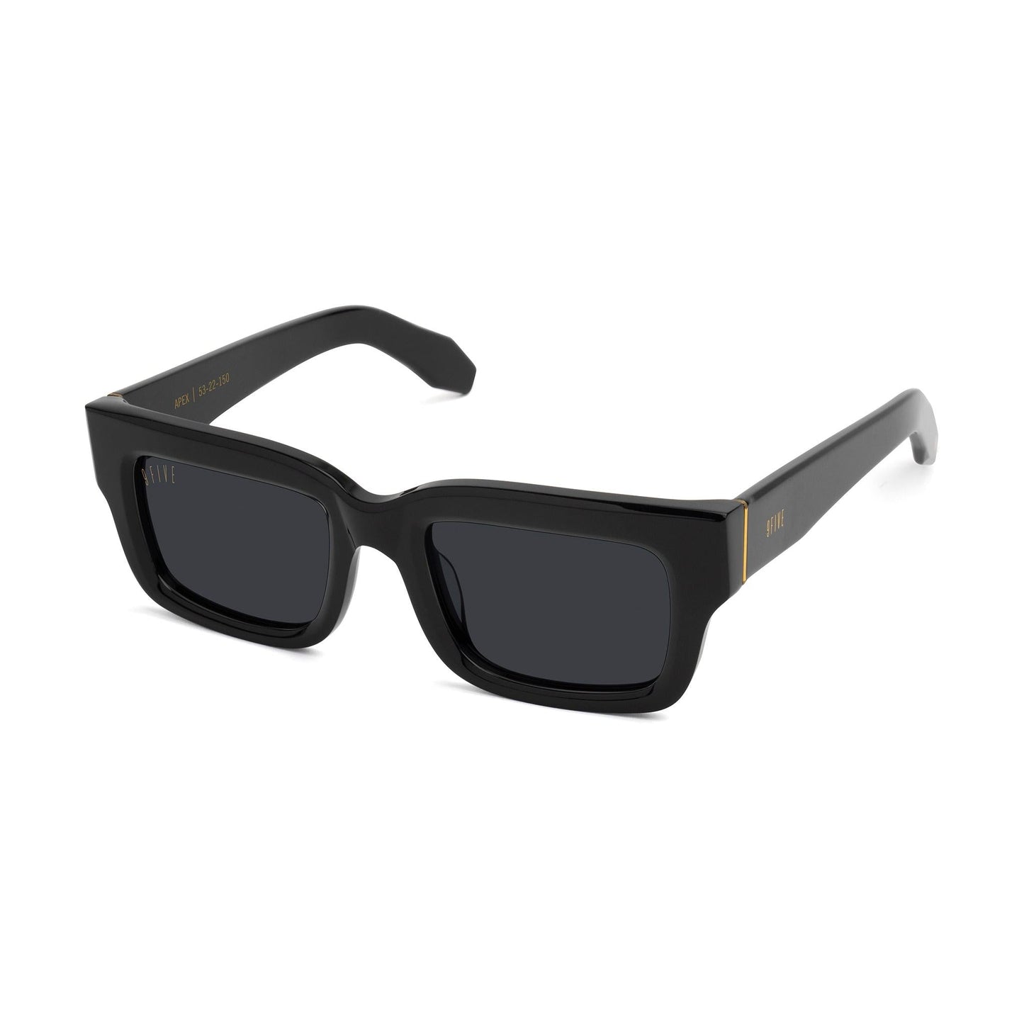9FIVE Apex Black & 24K Gold Sunglasses
