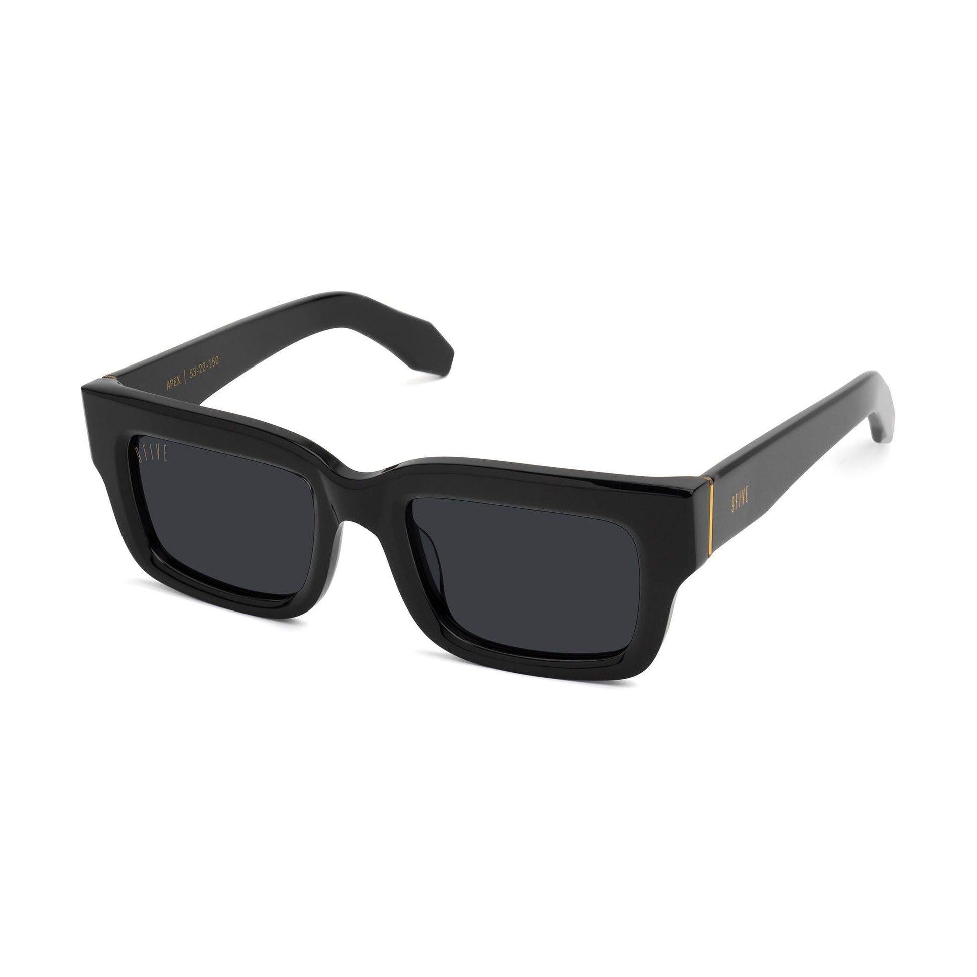 9FIVE Apex Black & 24K Gold Sunglasses