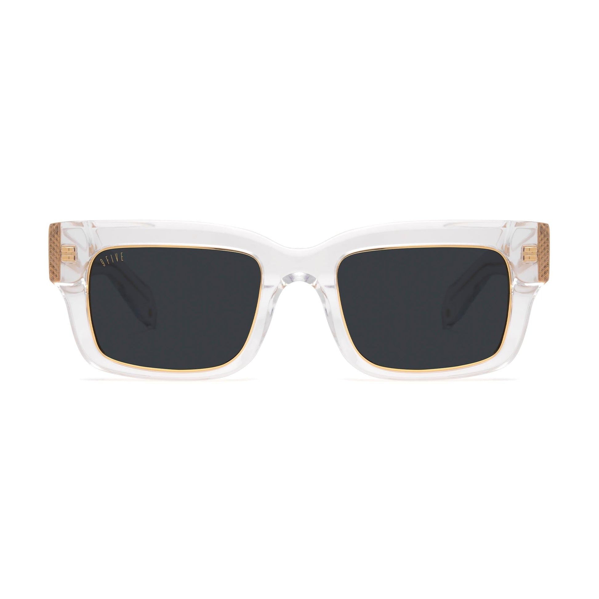 9FIVE Apex Crystal & 24K Gold Sunglasses