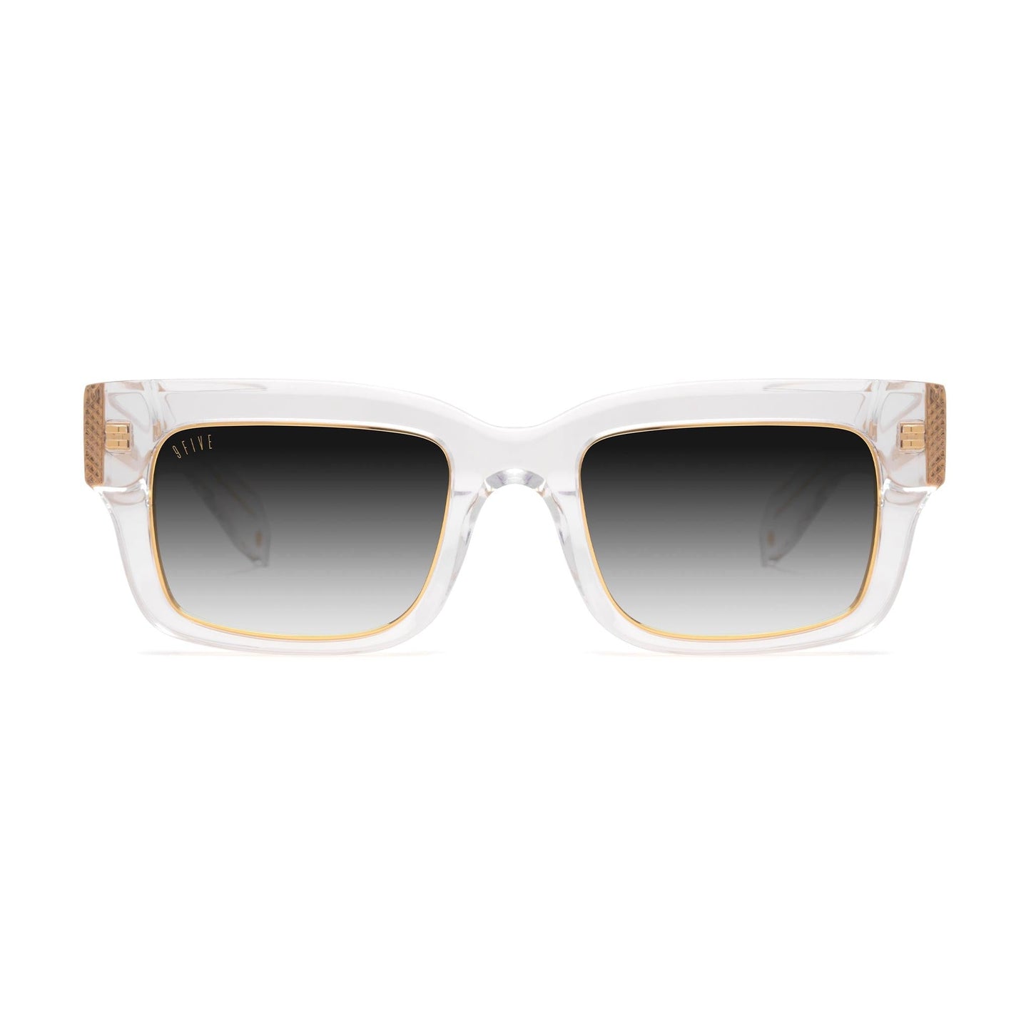 9FIVE Apex Crystal & 24K Gold - Gradient Sunglasses