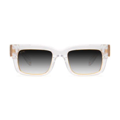 9FIVE Apex Crystal & 24K Gold - Gradient Sunglasses