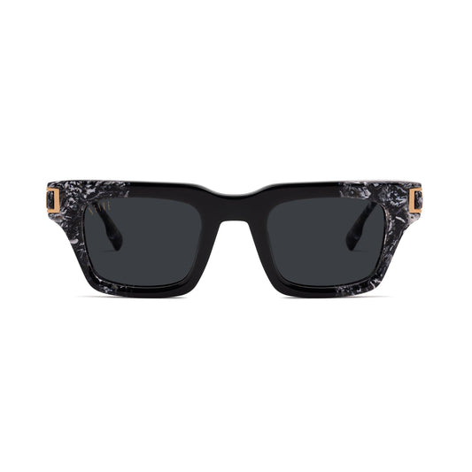 9FIVE Avenue Black & White Onyx Sunglasses