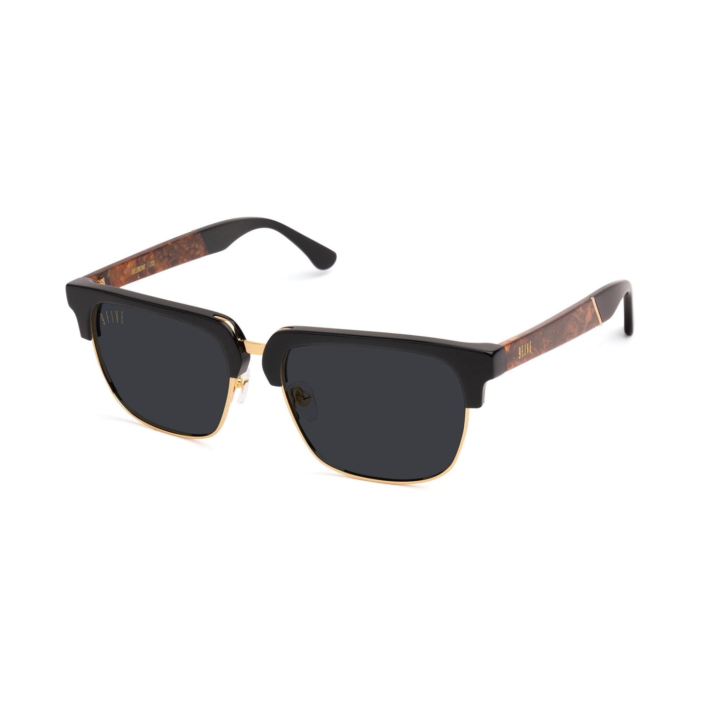 9FIVE Belmont Gold Marble & 24K Gold Sunglasses