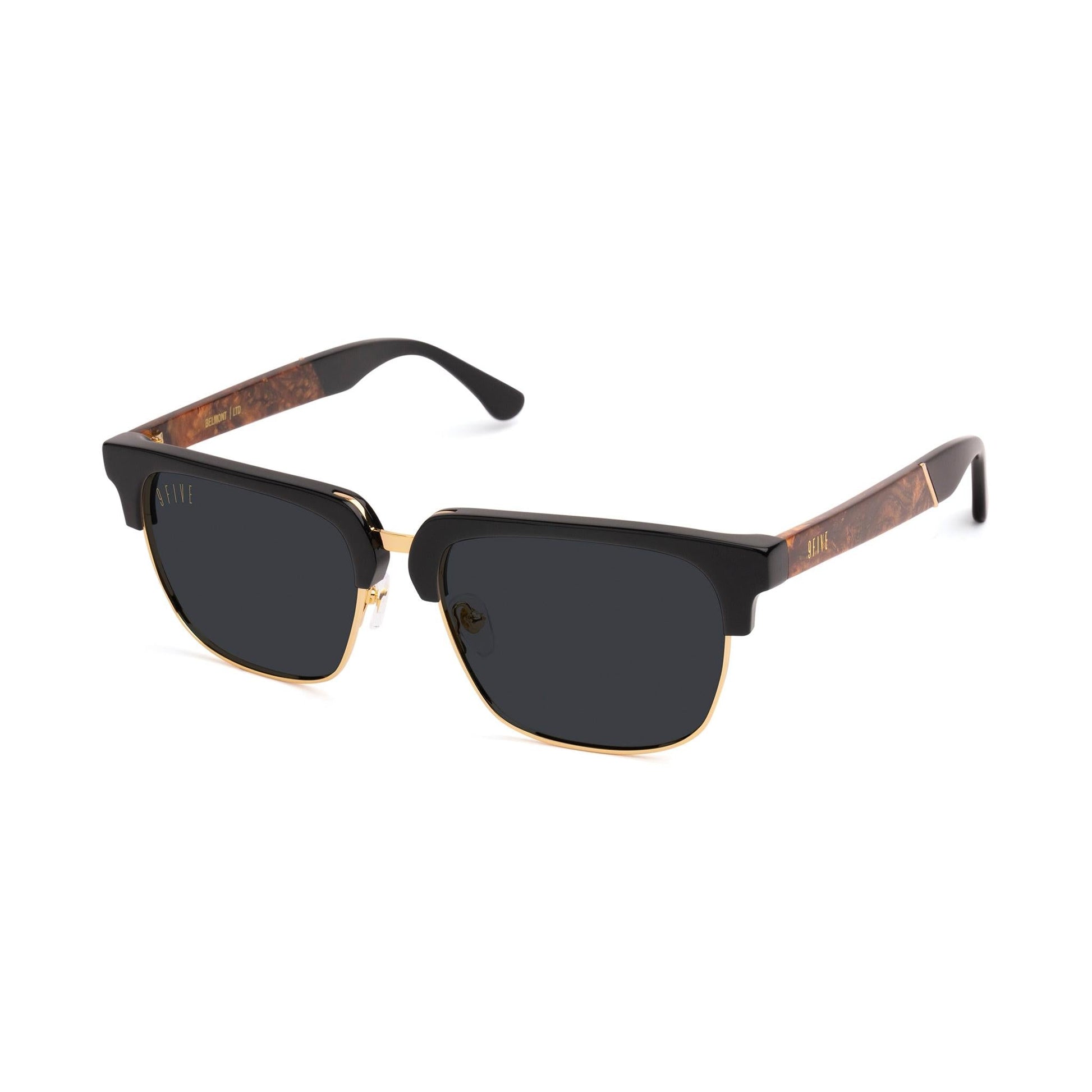 9FIVE Belmont Gold Marble & 24K Gold Sunglasses