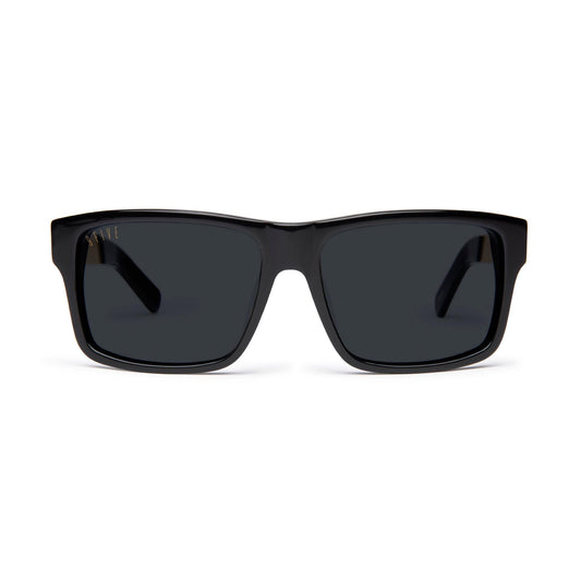 9FIVE Caps LX Black & 24K Gold Sunglasses