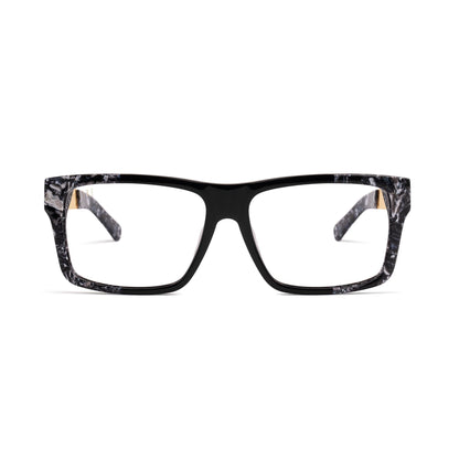 9FIVE Caps LX Black & White Onyx Clear Lens Glasses