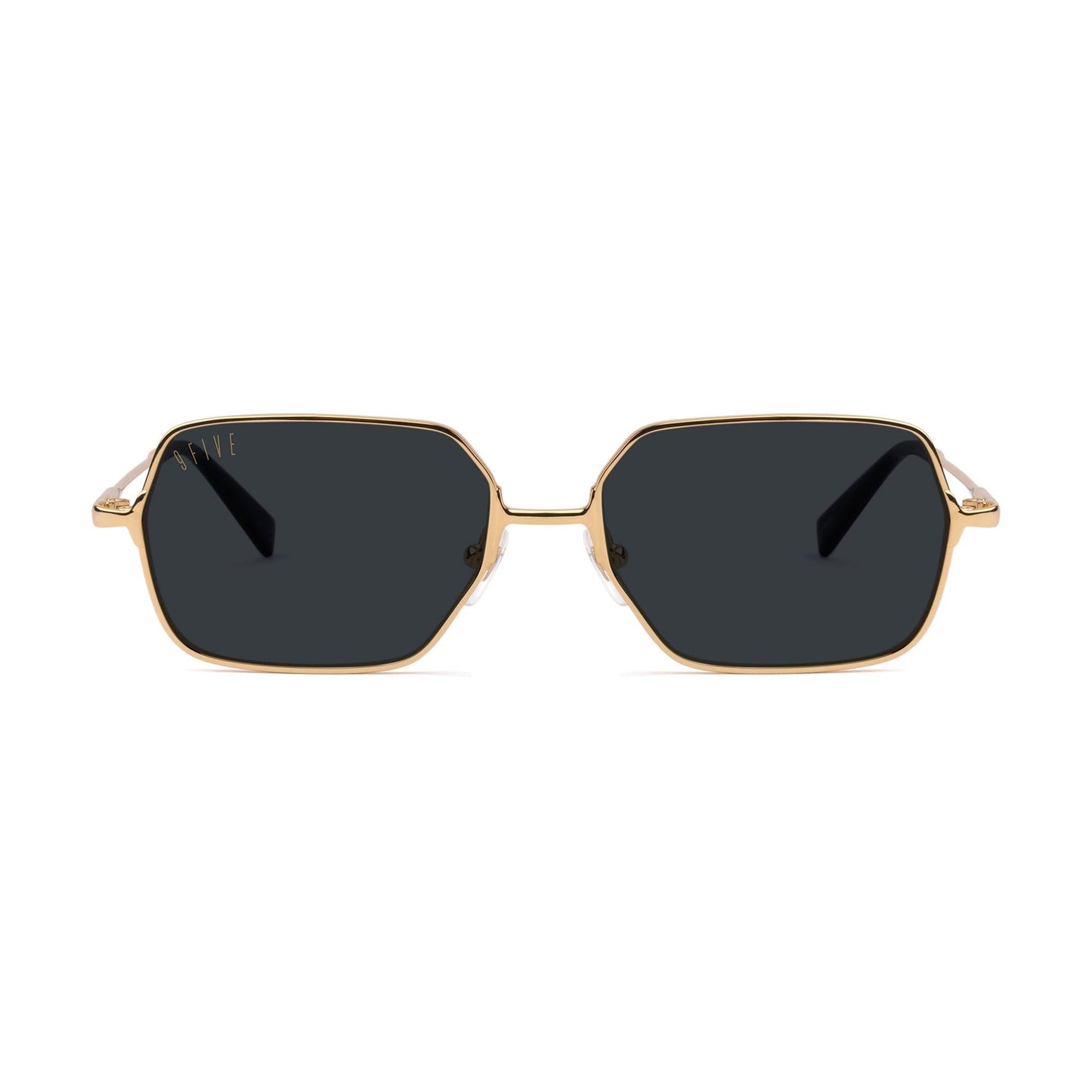 9FIVE Clarity Full Rim 24k Gold Sunglasses
