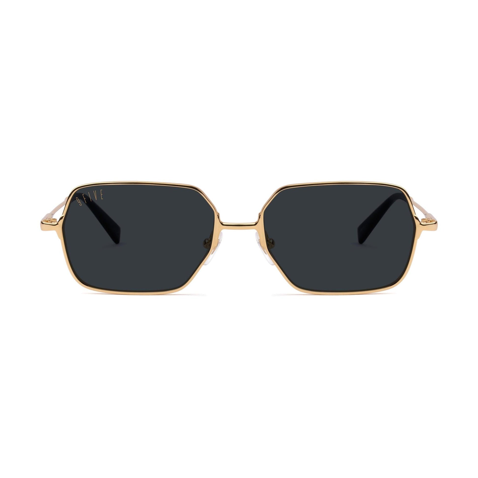 9FIVE Clarity Full Rim 24k Gold Sunglasses