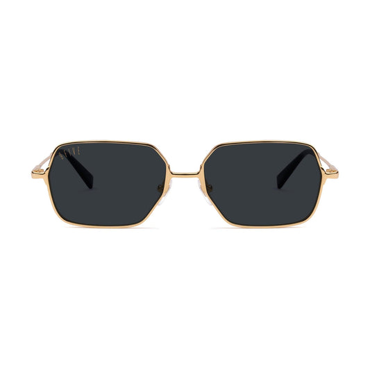 9FIVE Clarity Full Rim 24k Gold Sunglasses