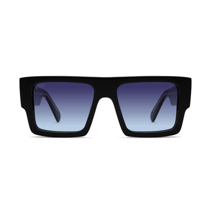 9FIVE Diego Black & 24K Gold - Midnight Blue Gradient Sunglasses