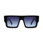 9FIVE Diego Black & 24K Gold - Midnight Blue Gradient Sunglasses