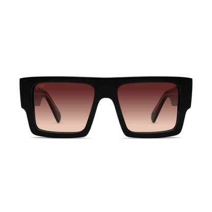 9FIVE Diego Black & 24K Gold - Sienna Gradient Sunglasses
