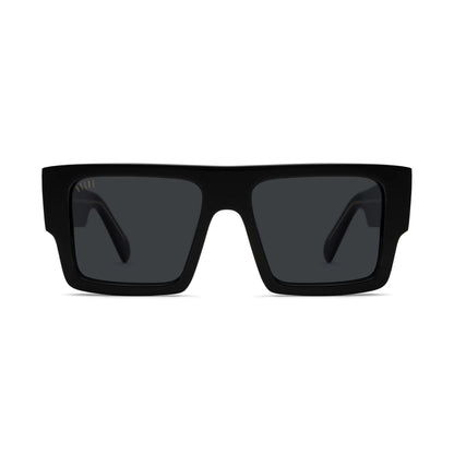 9FIVE Diego Black & 24K Gold Sunglasses