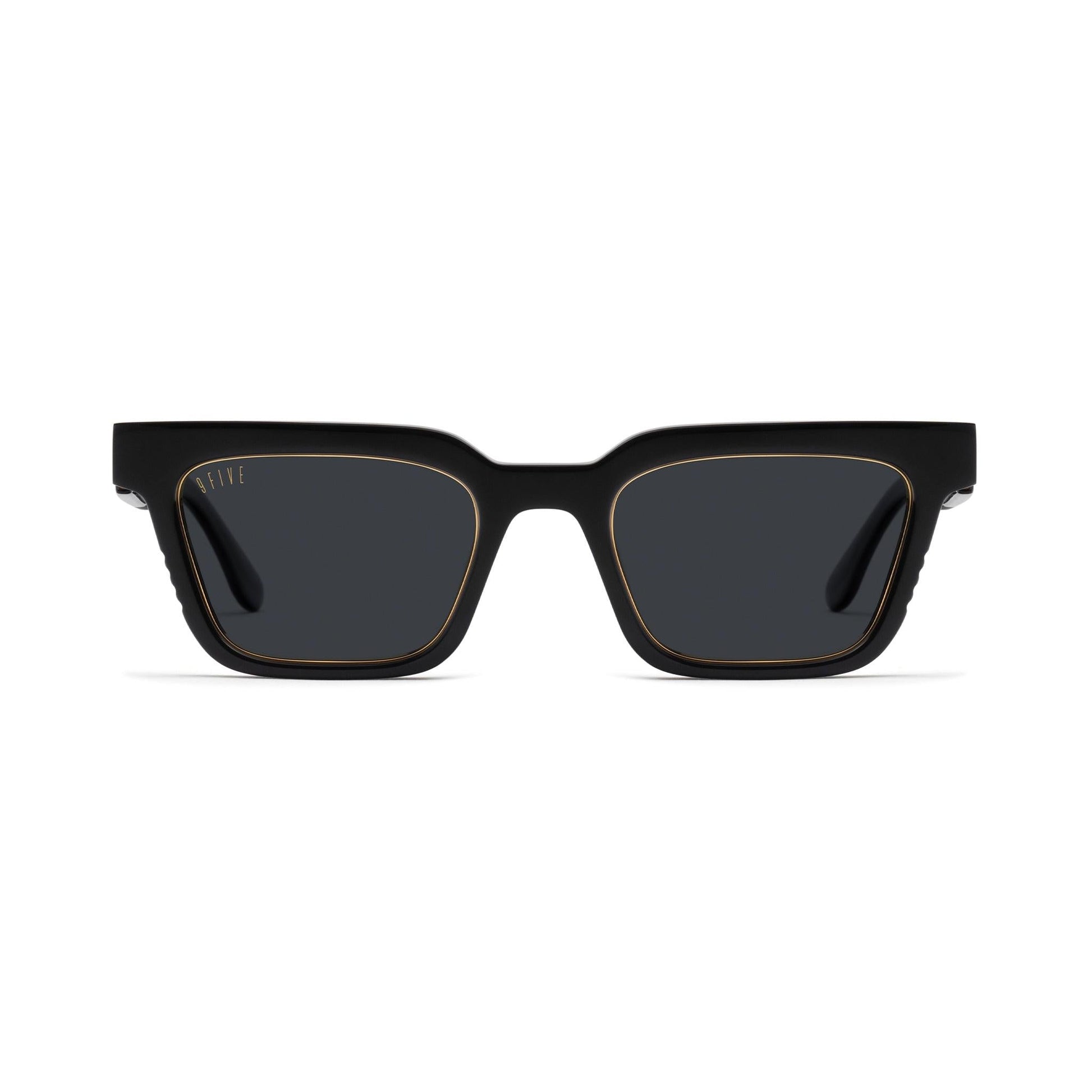 9FIVE EM4 Black & 24K Gold Sunglasses
