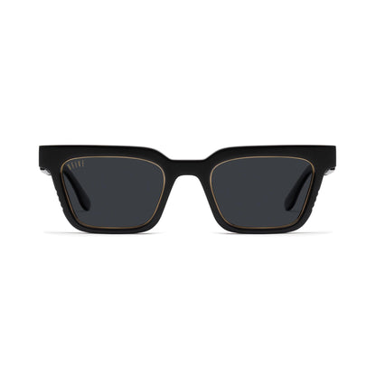 9FIVE EM4 Black & 24K Gold Sunglasses
