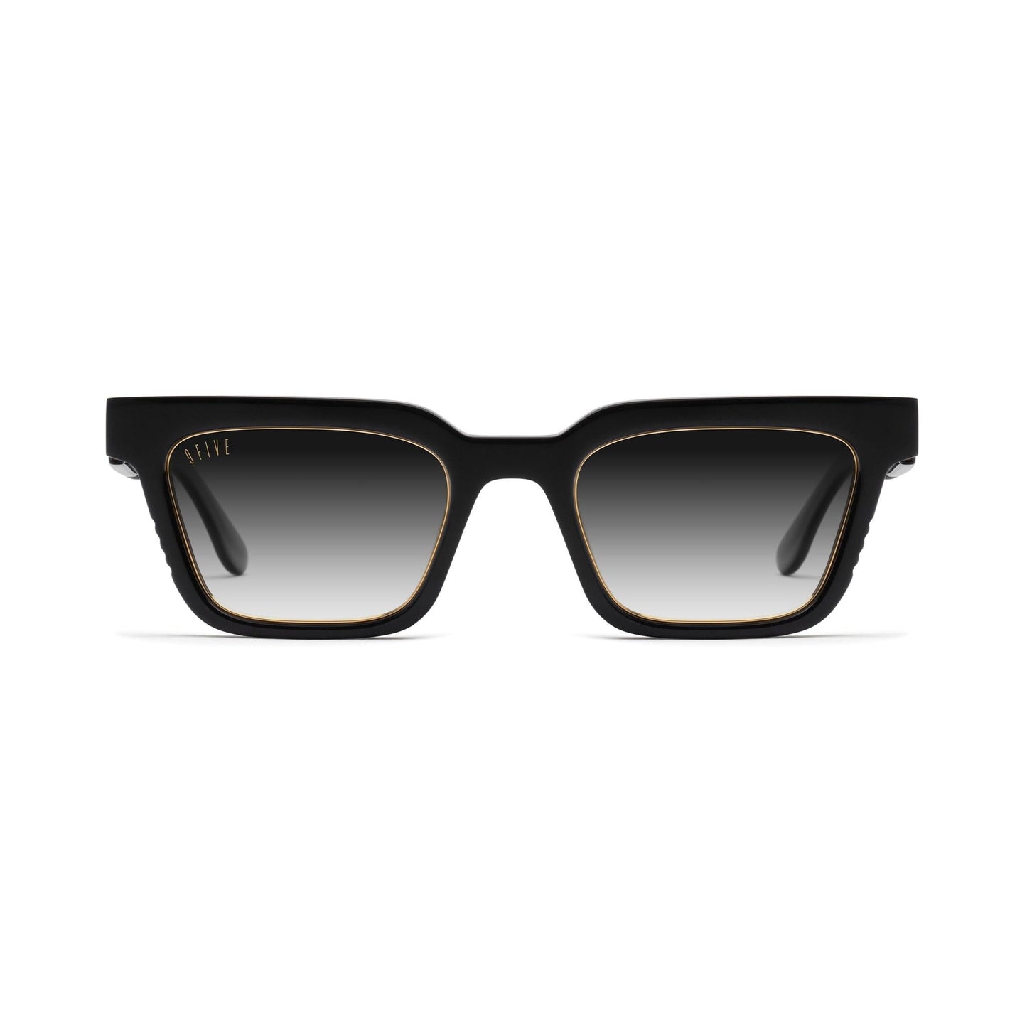 9FIVE EM4 Black & 24K Gold - Gradient Sunglasses