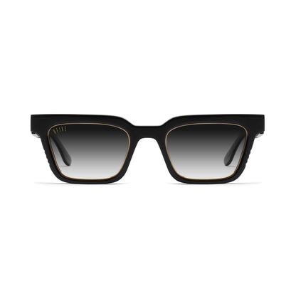 9FIVE EM4 Black & 24K Gold - Gradient Sunglasses