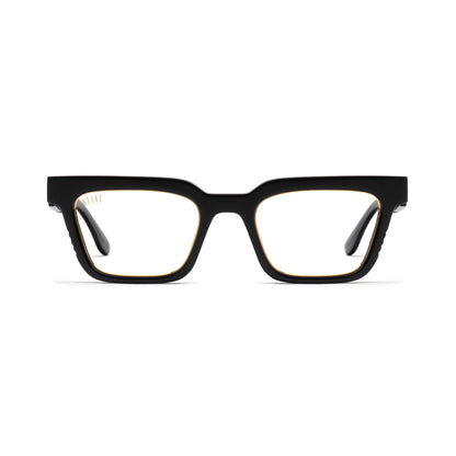9FIVE EM4 Black & 24K Gold Clear Lens
