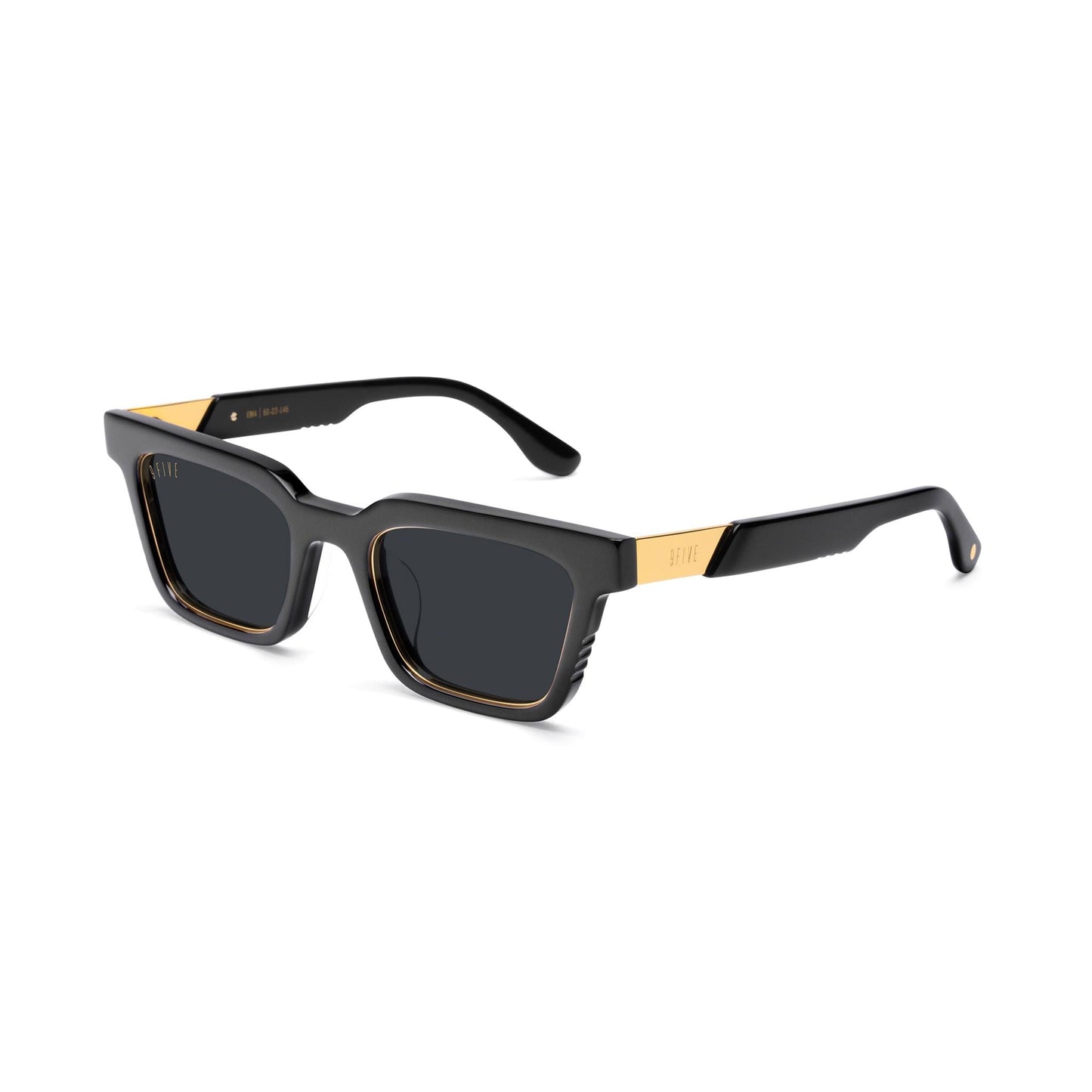 9FIVE EM4 Black & 24K Gold Sunglasses