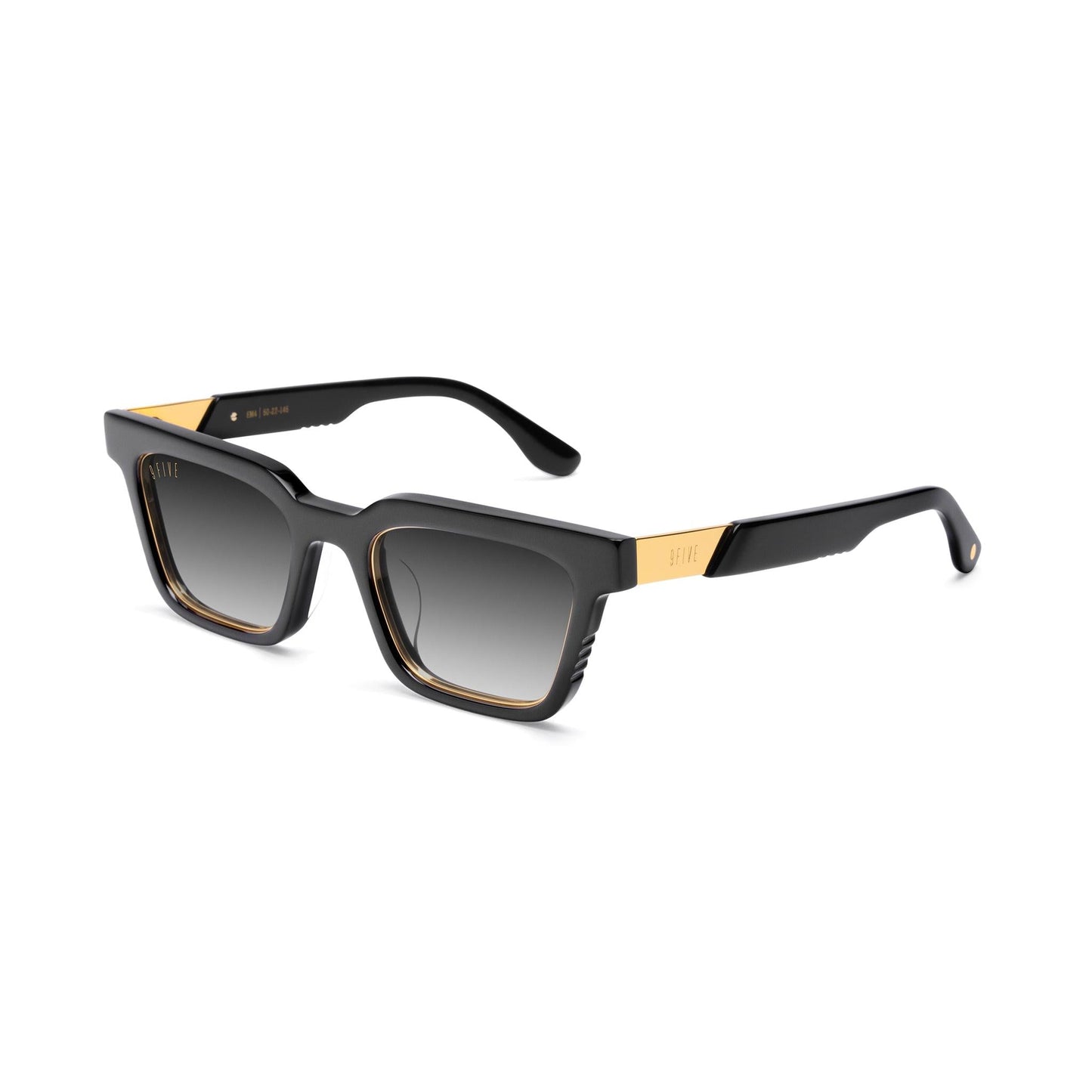 9FIVE EM4 Black & 24K Gold - Gradient Sunglasses