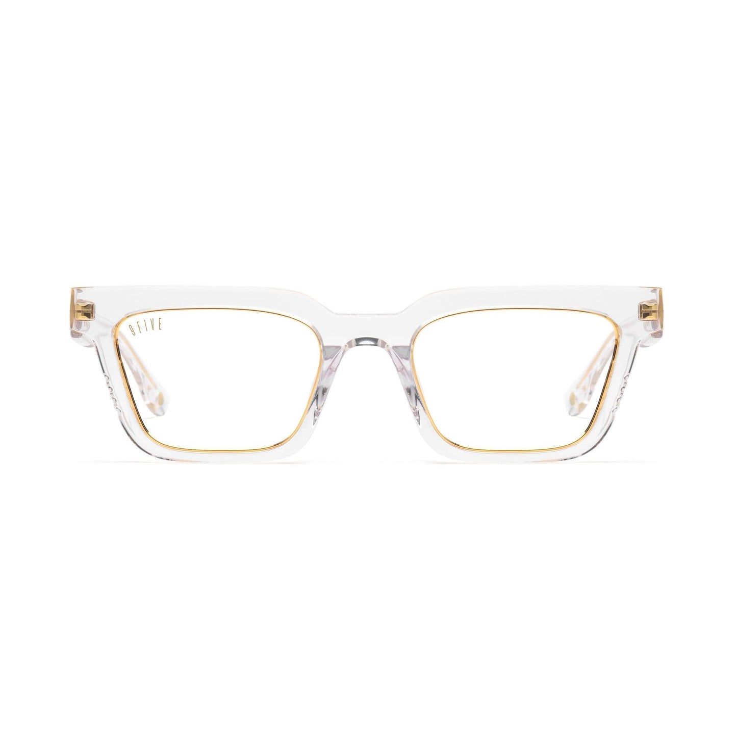 9FIVE EM4 Crystal & 24K Gold Clear Lens