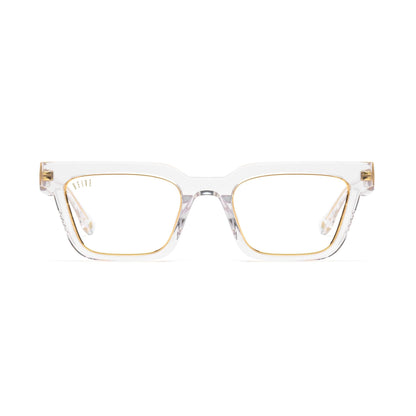 9FIVE EM4 Crystal & 24K Gold Clear Lens