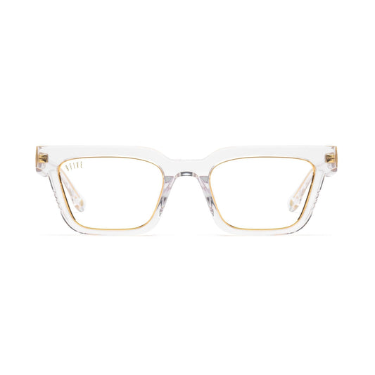 9FIVE EM4 Crystal & 24K Gold Clear Lens