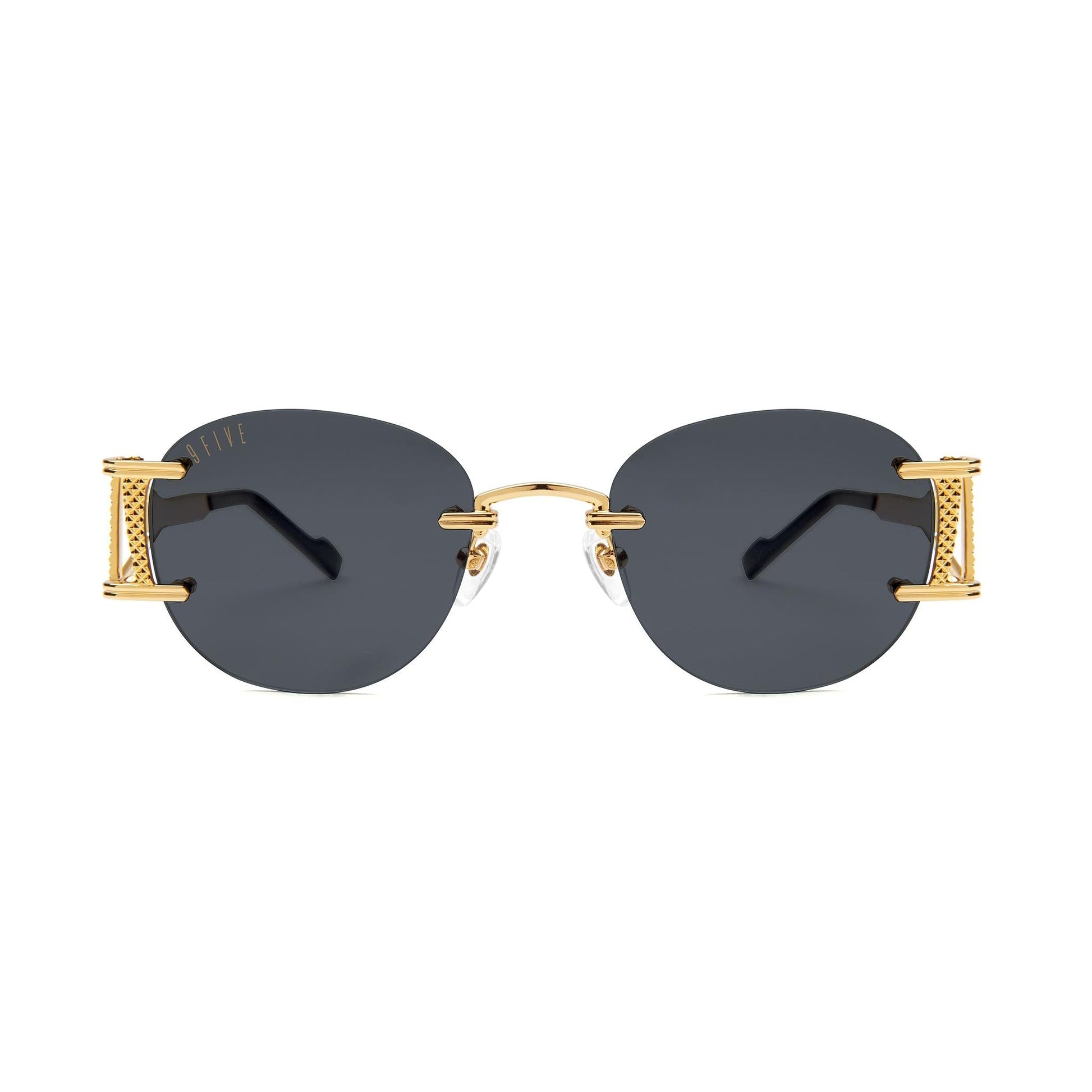 9FIVE Legacy Lite Black & 24k Gold Sunglasses