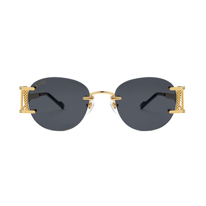 9FIVE Legacy Lite Black & 24k Gold Sunglasses