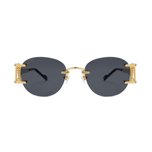 9FIVE Legacy Lite Black & 24k Gold Sunglasses