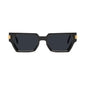 9FIVE Locks Black & 24K Gold Sunglasses