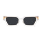 9FIVE Locks Crystal & 24K Gold Sunglasses