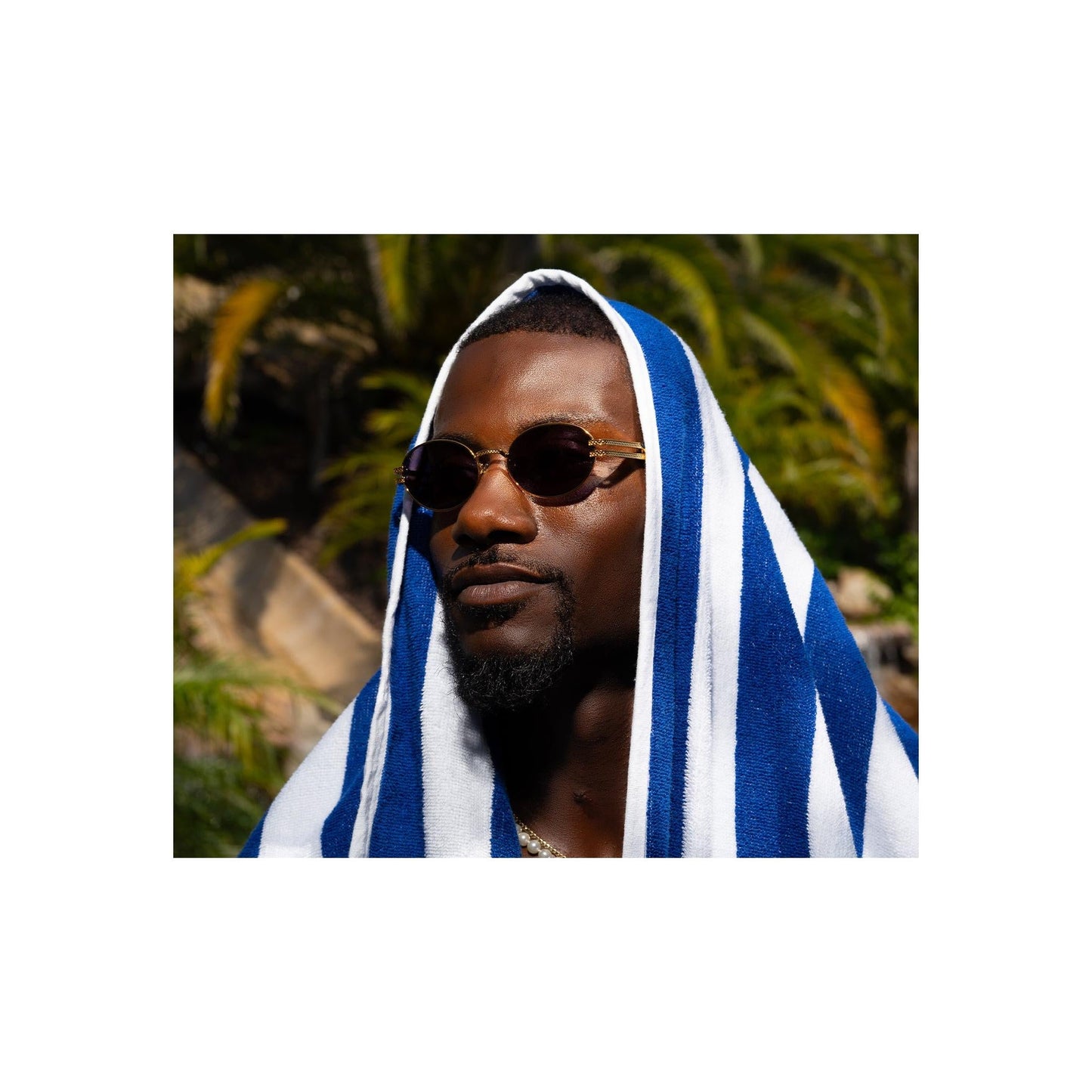 9FIVE Lotus Black & 24K Gold Sunglasses