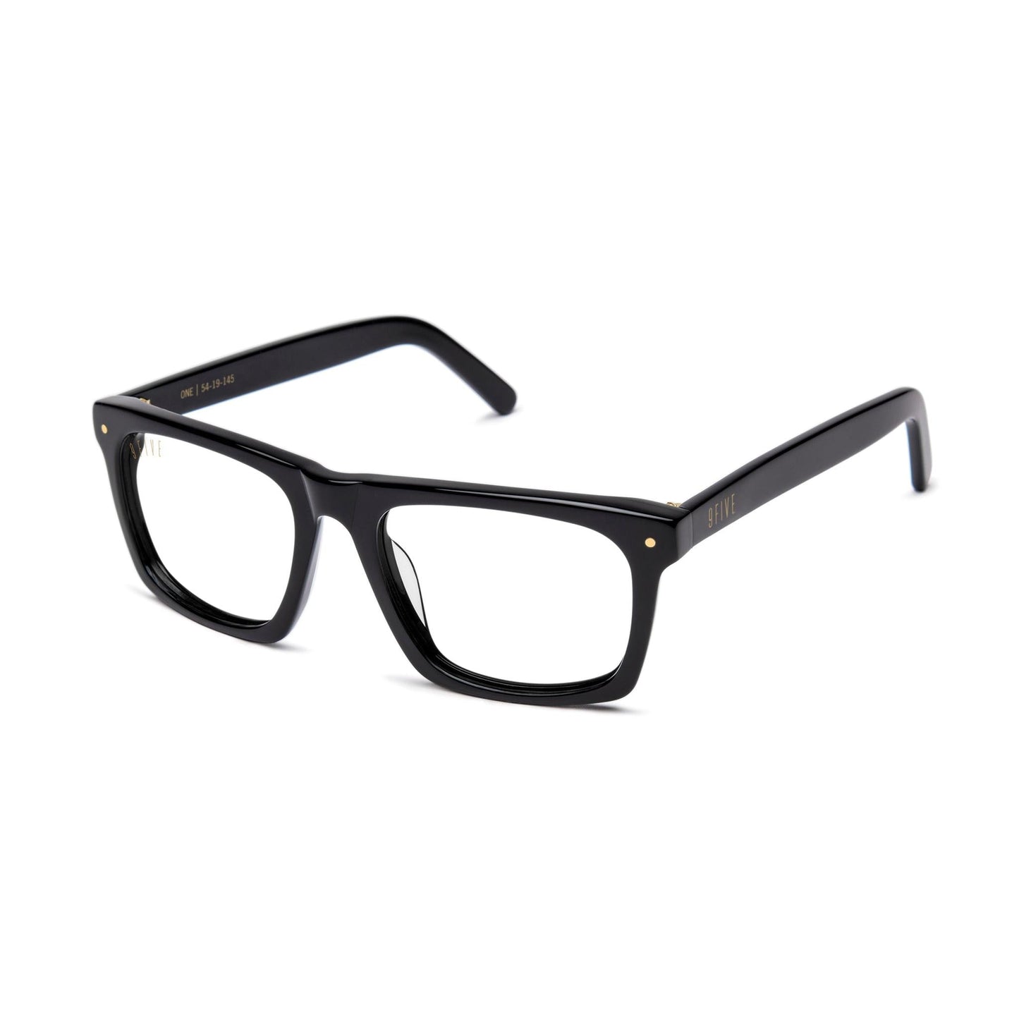 9FIVE One Black Clear Lens Glasses