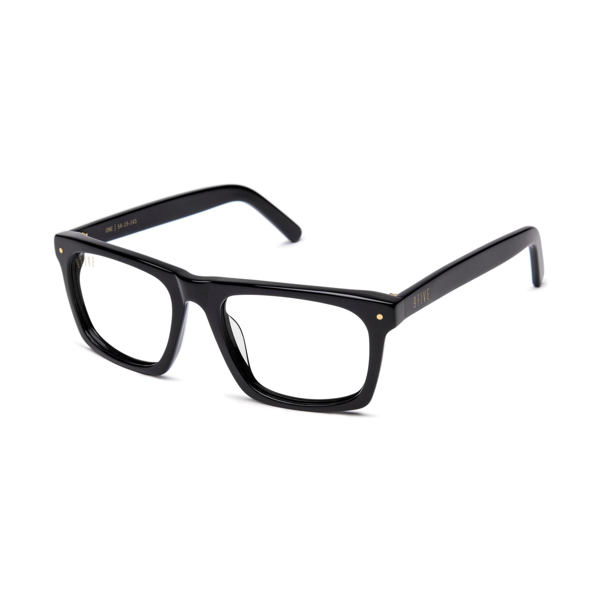 9FIVE One Black Clear Lens Glasses